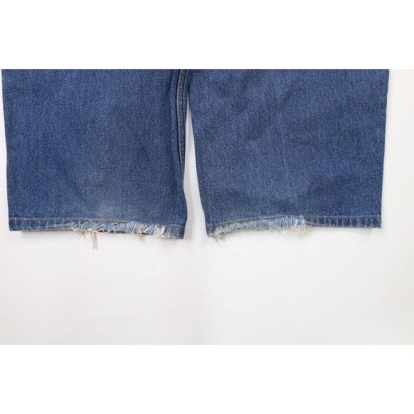 Vintage DMX Ruff Ryders Mens 40x26 Distressed Hip Hop Baggy Wide Leg Denim Jeans - Picture 11 of 11